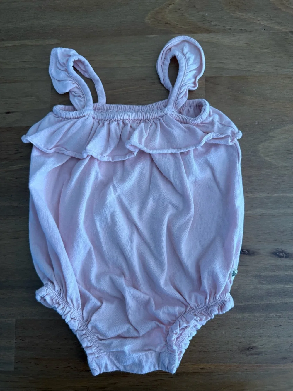 GAP Baby Pink Sleeveless Cotton Romper Size 6-12M